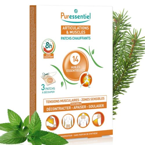 Puressentiel Articulations & Muscles Patchs Chauffants Tensions Musculaires & Zones Sensibles aux 14 Huiles Essentielles - 3 patchs