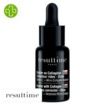 Produit de la marque Resultime Booster Collagène Éclat Vitamine C au Micro-Collagène Vectorisé - 15ml sur un fond blanc avec un logo Parachezvous celui de de la marque Resultime