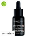 Produit de la marque Resultime Booster Collagène Lift Rétinol au Micro-Collagène Vectorisé - 15ml sur un fond blanc avec un logo Parachezvous et celui de de la marque Resultime