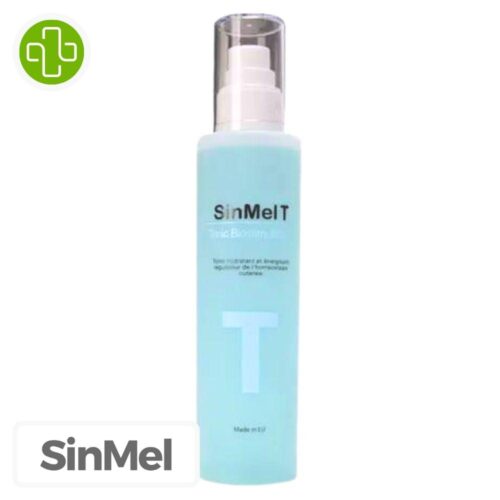Produit de la marque SinMel Tonique Biostimulateur Hydratant Énergisant Régulateur - 200ml sur un fond blanc avec un logo Parachezvous et celui de de la marque Sinmel