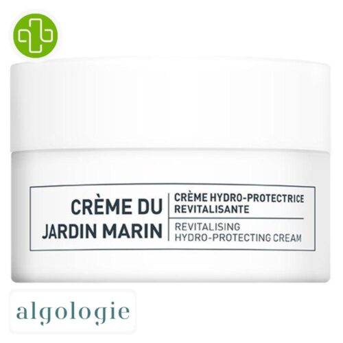Produit de la marque Algologie Jardin Marin Crème Hydro-Protectrice Revitalisante - 50ml sur un fond blanc avec un logo Parachezvous et celui de de la marque Algologie