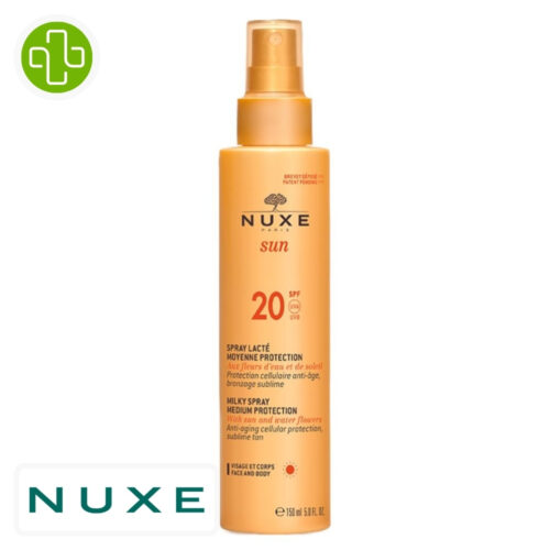 Nuxe Sun Spray Lacté Solaire Anti-Âge Moyenne Protection Spf20 - 150ml