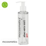 Produit de la marque McCosmetics Gel Aloe Vera 100% – 500ml sur un fond blanc avec un logo Parachezvous et celui de de la marque McCosmetics