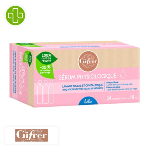 GIFRER SERUM PHYSIOLOGIQUE BEBE 12X5ML PHYSIOLOGICA