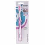 Miradent Care Brush Brosse à Dents Rose/Blanc - 1u
