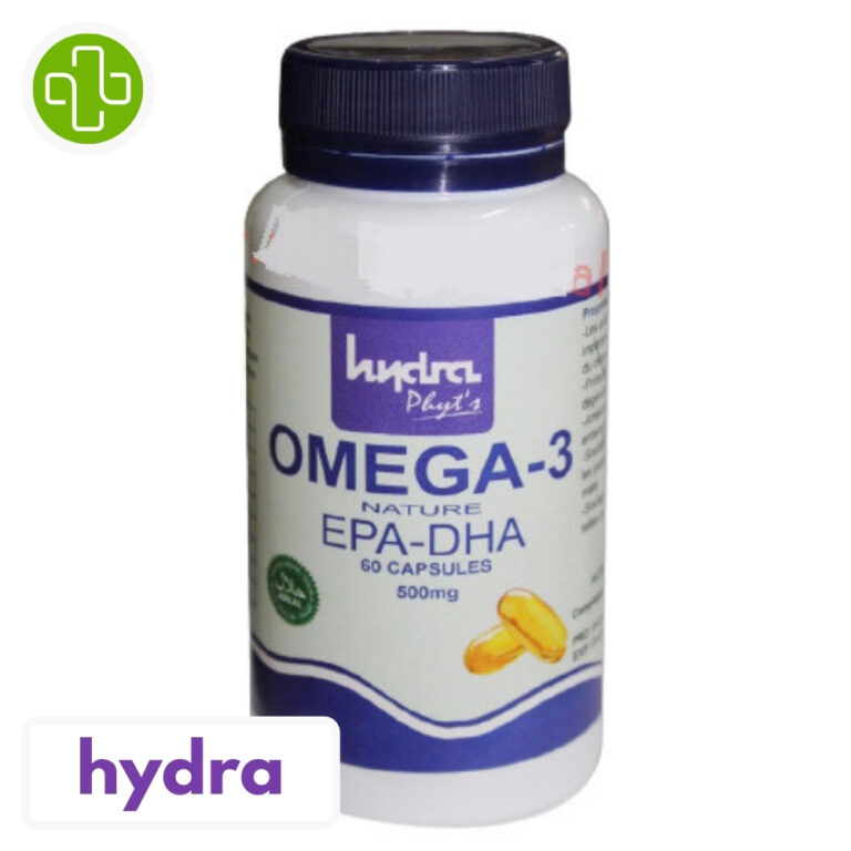 Hydra Phyts Oméga3 Nature EPADHA 500mg 60 Capsules Maroc