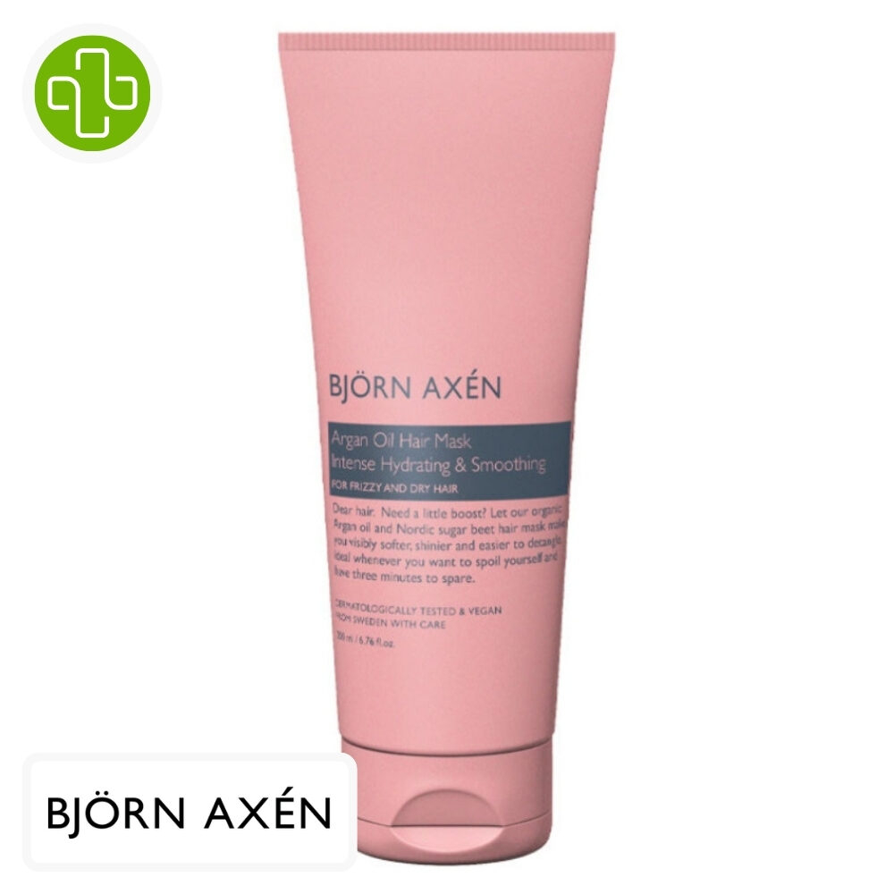 Bjorn Axen Masque Cheveux Hydratation Et Douceur Huile D Argan 200ml
