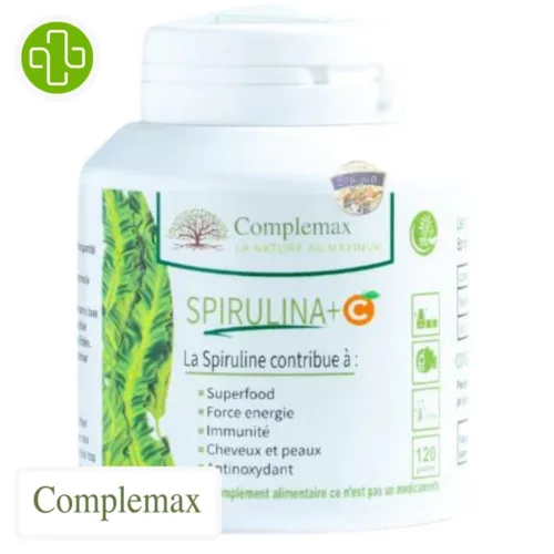 Complemax Spiruline et Vitamine C - 120 Gélules