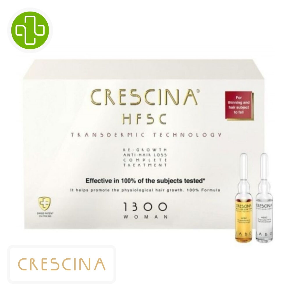 Crescina Hfsc Femme 1300 Traitement Anti Chute Complet Ampoules 1010u