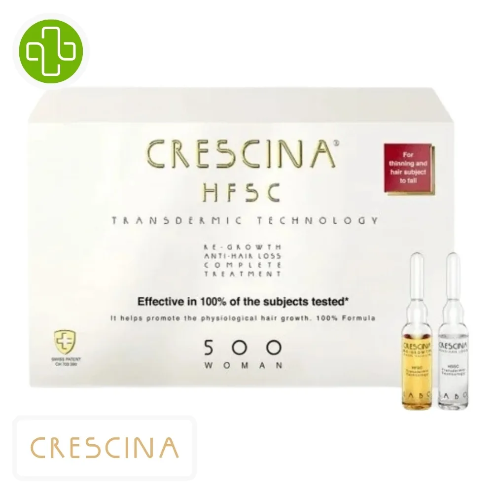 Crescina Hfsc Femme 500 Traitement Anti Chute Complet Ampoules 1010u