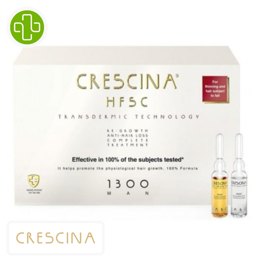 Crescina Hfsc Homme 1300 Traitement Anti Chute Complet Ampoules 1010u