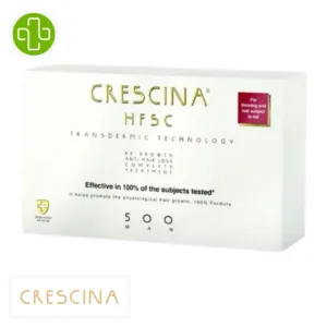 Crescina Hfsc Homme 500 Traitement Anti Chute Complet Ampoules 1010u