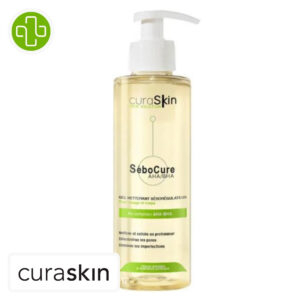 Curaskin Sebocure Aha Bha Gel Nettoyant Seboregulateur 200ml