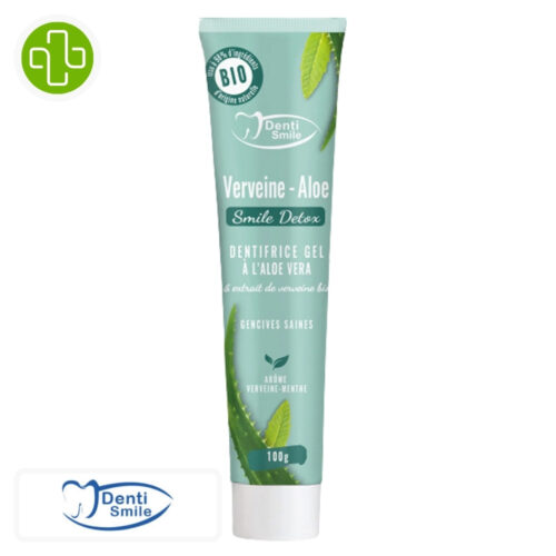 Denti Smile Detox Dentifrice Gel Verveine-Aloe Vera Goût Verveine et Menthe - 100g
