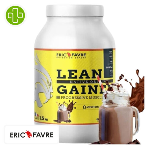 Eric Favre Lean Native Origin Gainer Goût Chocolat Prise de Masse - 3kg