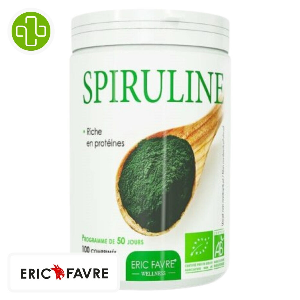 Eric Favre Spiruline Vegan Bio 100 Comprimes