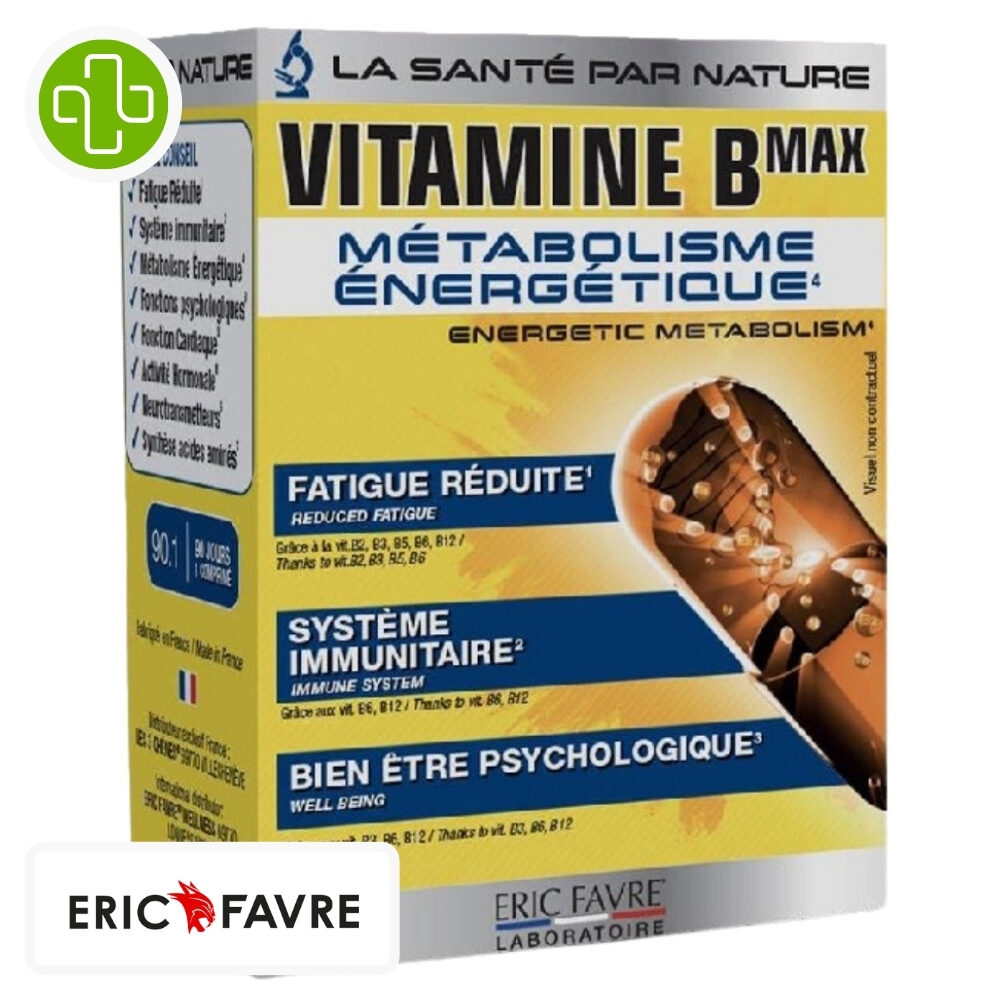 Eric Favre Vitamine B Max Metabolisme Energetique 60 Comprimes