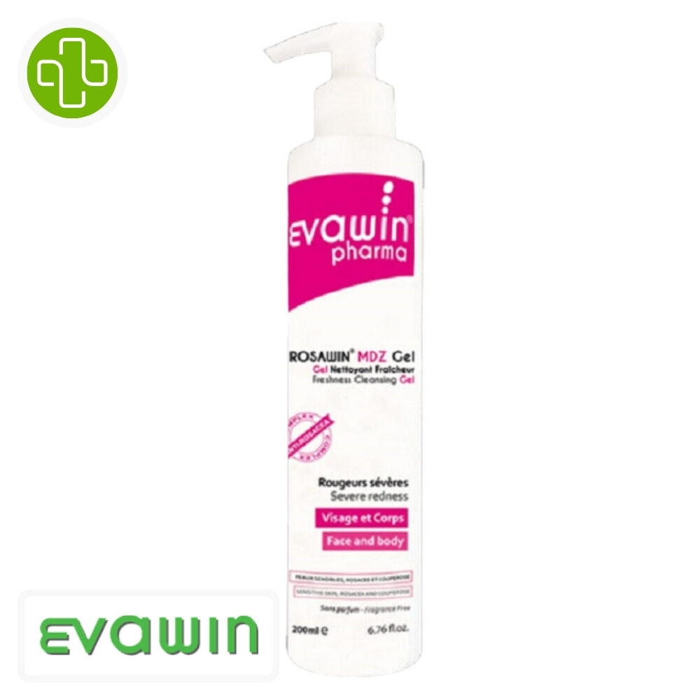 Evawin Pharma Rosawin Mdz Gel Nettoyant Fraicheur 200ml
