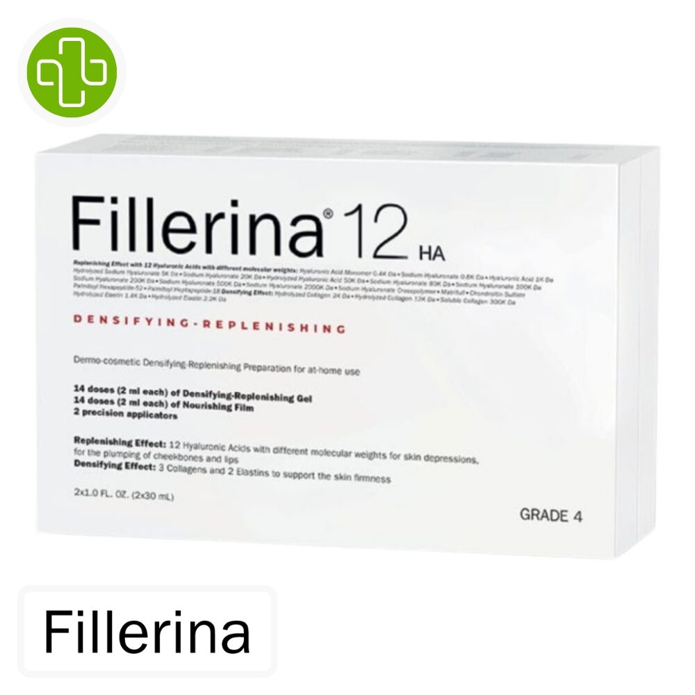 Fillerina 12 Ha Pack Dermo Cosmetique Grade 4 Densifiant Et Reconstituant 1u
