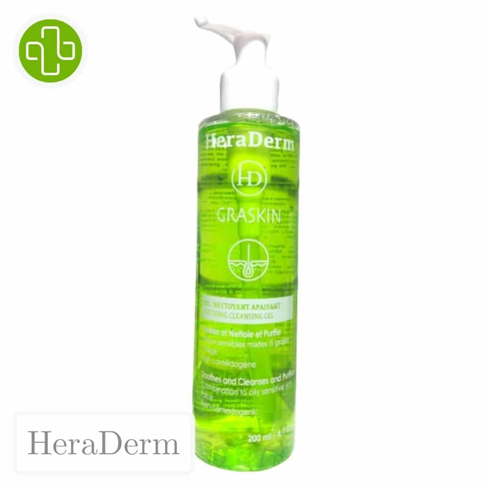 Heraderm Graskin Gel Nettoyant Apaisant 200ml