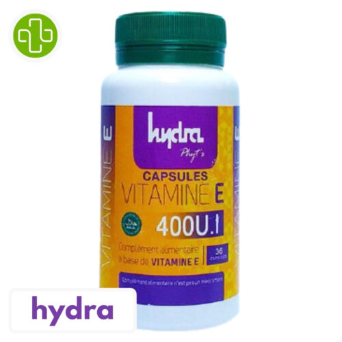 Hydra Plus Vitamine E 400 U.I - 36 Gélules