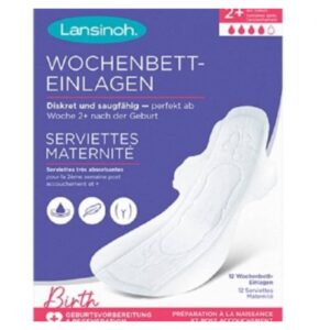 Lansinoh Serviettes Maternite Tres Absorbantes 2 Semaines 12u