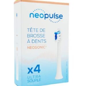 Neopulse Neosonic Tetes De Brosse A Dent Ultra Souple Blanc 4u