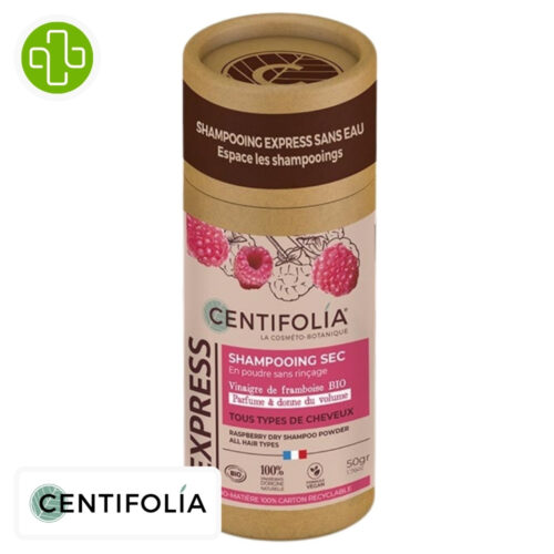 Centifolia Express Shampoing Sec Framboise en Poudre sans Rinçage Bio - 50g