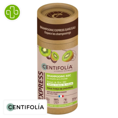 Centifolia Express Shampoing Sec Kiwi en Poudre sans Rinçage Bio - 50g