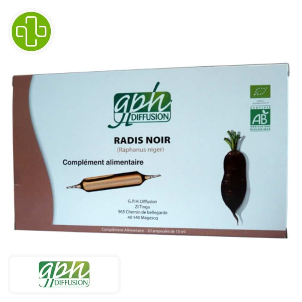 Gph Diffusion Radis Noir Ampoules 20x15ml