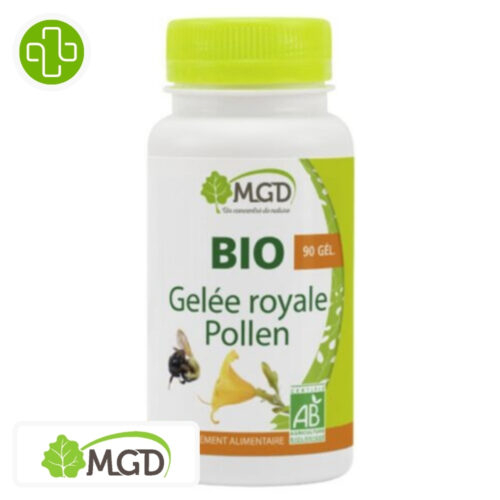 MGD Nature Gelée Royale et Pollen Bio - 90 Gélules