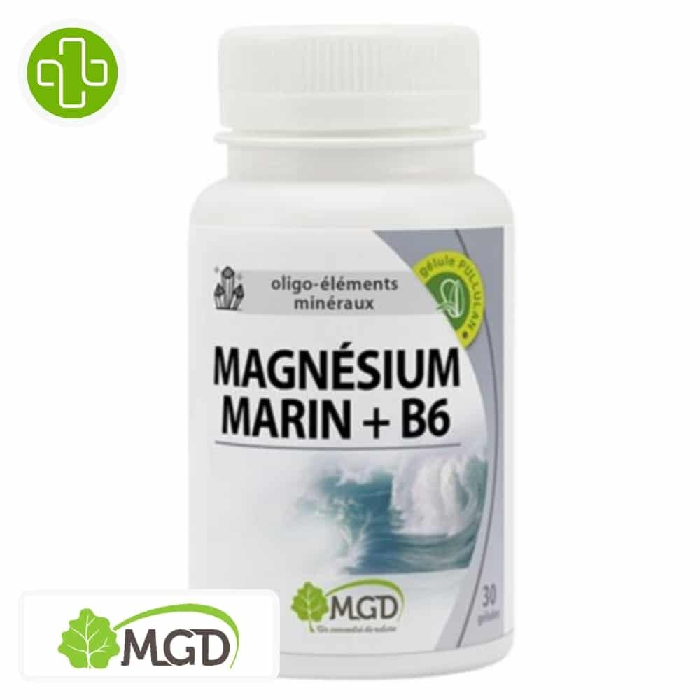 Mgd Nature Oligo Elements Mineraux Magnesium Marin B6 30 Gelules