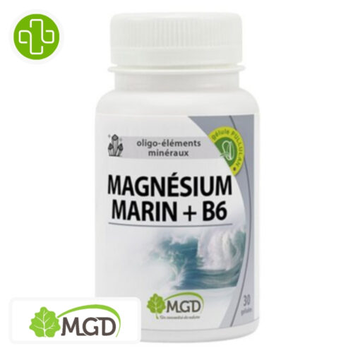 MGD Nature Oligo-Elements Minéraux Magnésium Marin + B6 - 30 Gélules