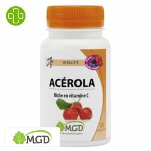 Mgd Nature Vitalite Acerola Gout Fruits Rouges 30 Comprimes