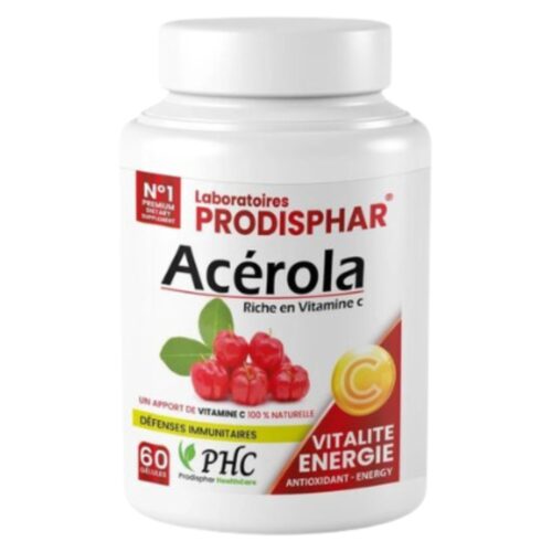 Prodisphar Vitalité et Energie Acerola Riche en Vitamince C - 60 Gélules