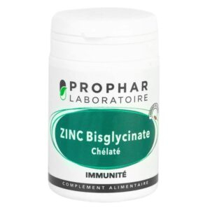 Prophar Zinc Bisglycinate Chelate Immunite 50 Comprimes