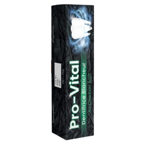 ProVital Dentifrice Blancheur au Charbon Actif - 75g