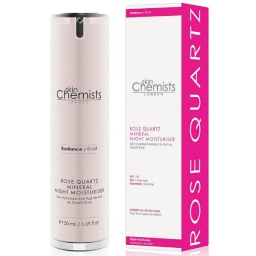 SkinChemists Soin Hydratant Anti-Âge de Nuit au Quartz Rose - 50ml
