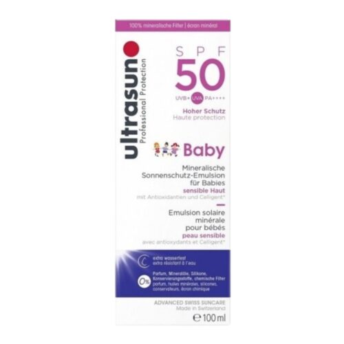 Ultrasun Baby Emulsion Solaire Minérale Spf50 - 50ml