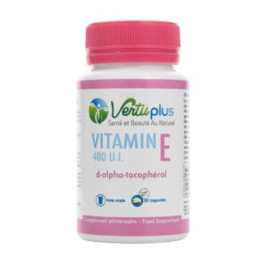 VERTUPLUS - Vitamine E 400 Ui D-Alpha-Tocopherol - 50 Capsules