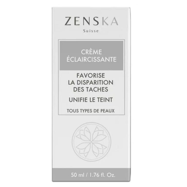 Zenska Crème Éclaircissante Unifiante 50ml Maroc Parachezvous.ma