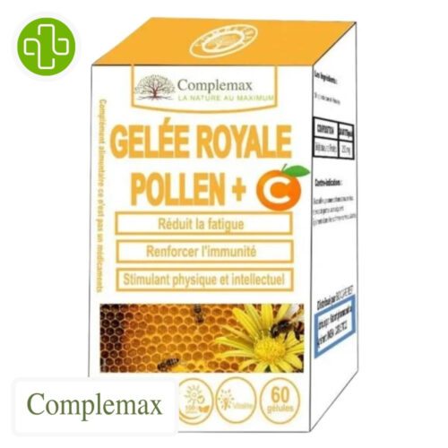 Complemax Gelée Royale Pollen et Vitamine C - 60 Gélules