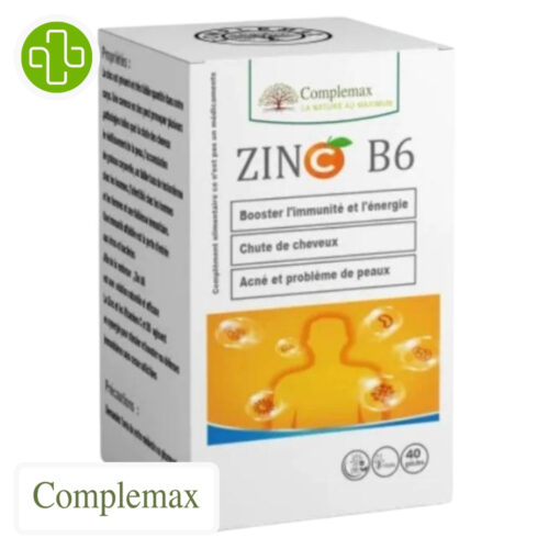 Complemax Zinc, Vitmine C et B6 - 40 Gélules
