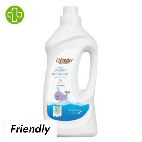 Friendly Liquide Lessive Nettoyant Vêtements Bébés Parfum Lavande - 1L