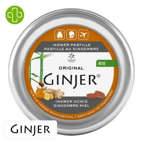 Lemon Pharma Ginjer Pastilles Goût Gingembre et Miel - 40g