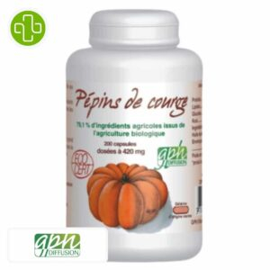 Gph Diffusion Pepins De Courge 420mg 200 Capsules