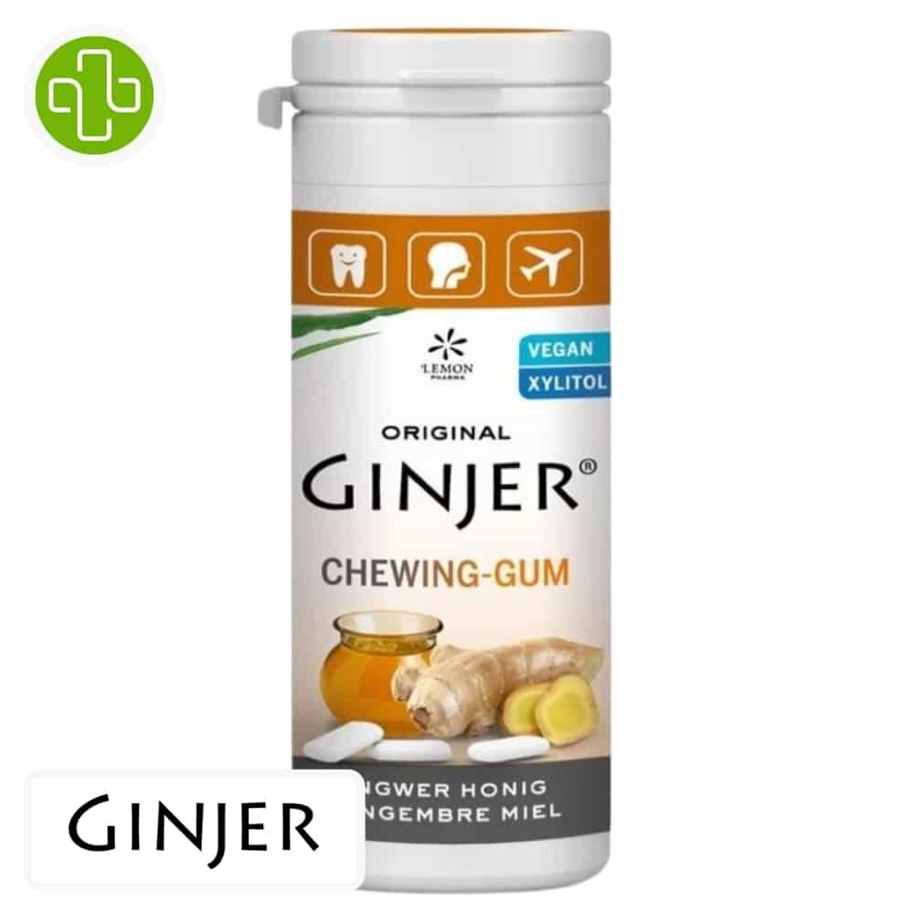 Lemon Pharma Ginjer Chewing Gum Gout Gingembre Et Miel 30g