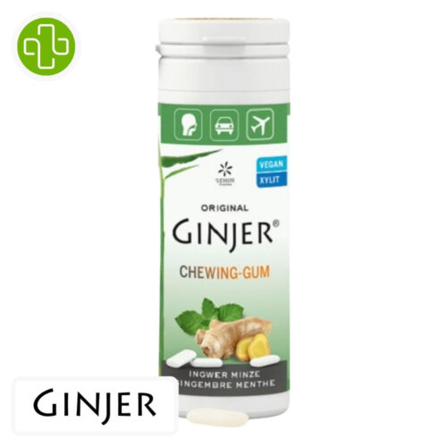 Lemon Pharma Ginjer Chewing-Gum Goût Gingembre Menthe - 30g