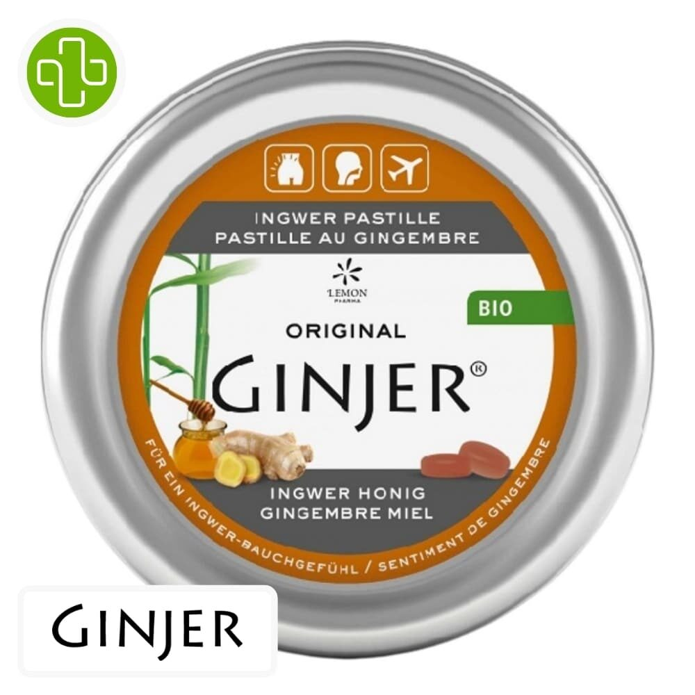 Lemon Pharma Ginjer Pastilles Gout Gingembre Et Miel 40g