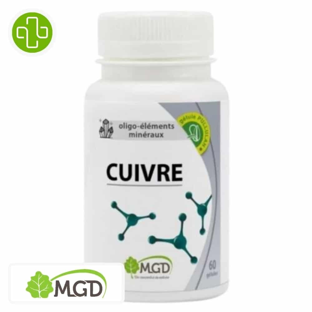 Mgd Nature Oligo Elements Mineraux Cuivre 60 Gelules